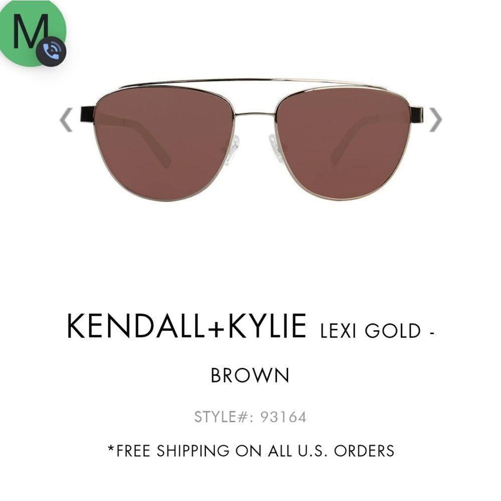 Kendall+Kylie Lexi Sunglasses in brown